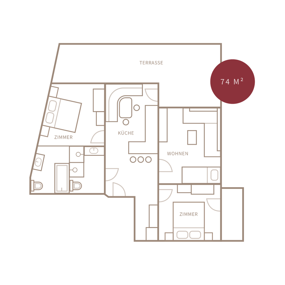 Apartment Morgensonne-plan